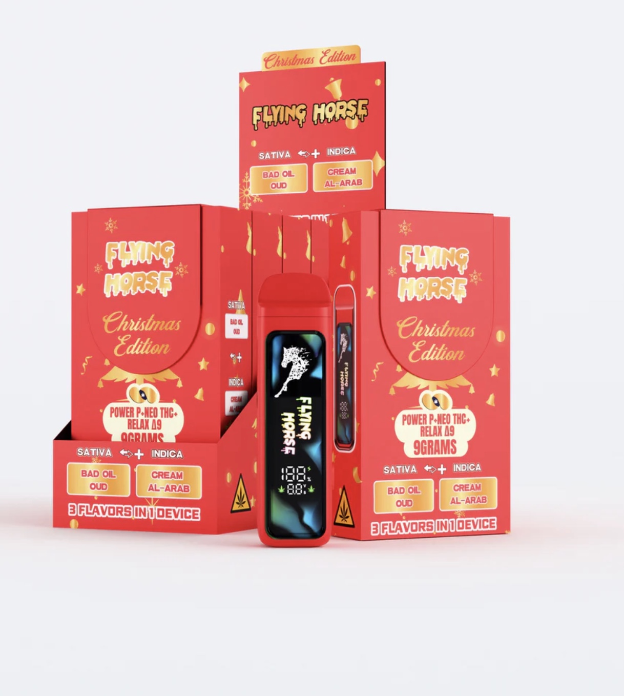 FLYING HORSE CHRISTMAS EDITION 9GM DISPOSABL,FLYING HORSE CHRISTMAS EDITION, FLYING HORSE CARTS,FLYING HORSE