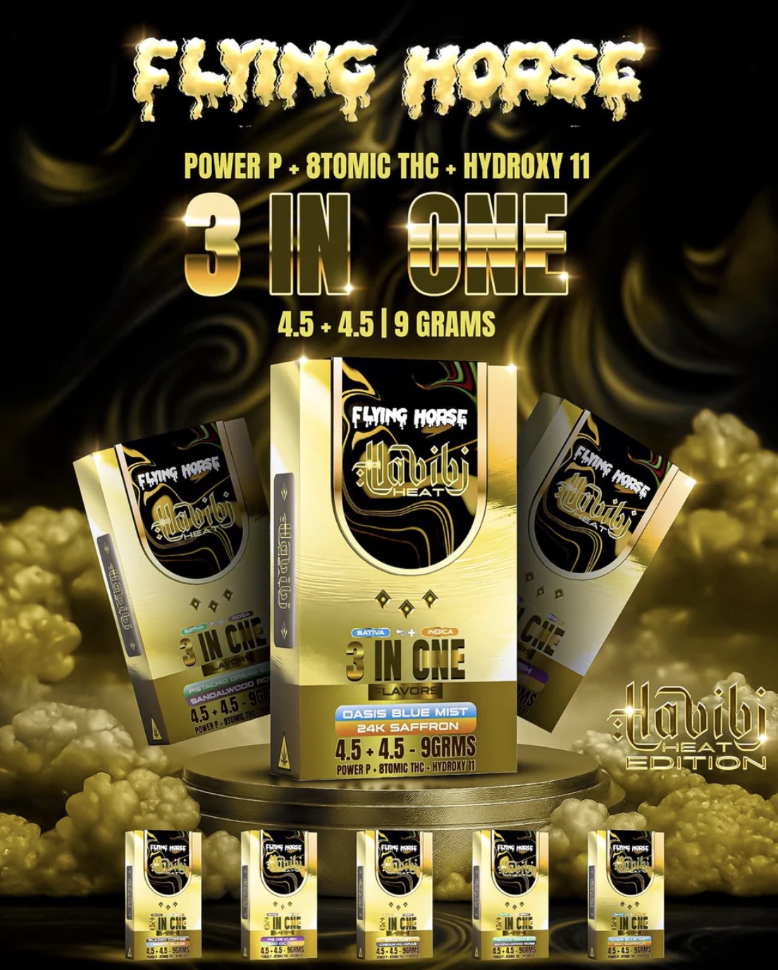 FLYING HORSE HABIBI HEAT 9GM DISPOSABLE, FLYING HORSE, FLYING HORSE CARTS, FLYING HORSE DISPOSABLE, FLYHORSE